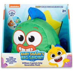 Baby Shark Big Show Reversible Plush William Captain